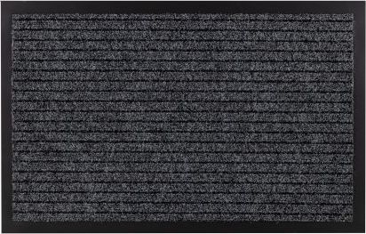 Dywany Łuszczów Wycieraczka DURA 2868 antypoślizgowa, zewnętrzna, wewnętrzna, na gumie - antracyt, 150x180 cm