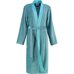 Cawo Szlafrok damski Two Tone Turquoise