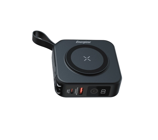 Energizer QM10001AC 10000mAh 20W Wbudowany kabel USB-C Czarny