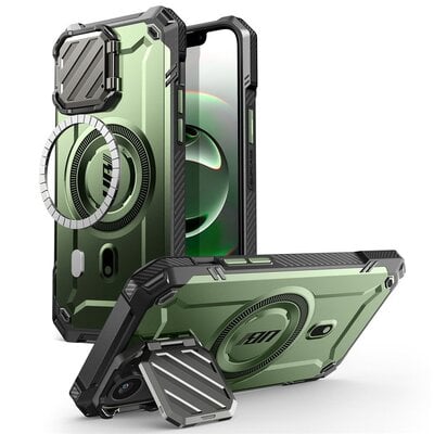 Supcase Etui pancerne UB Mag XT do MagSafe do iPhone 16e, zielone