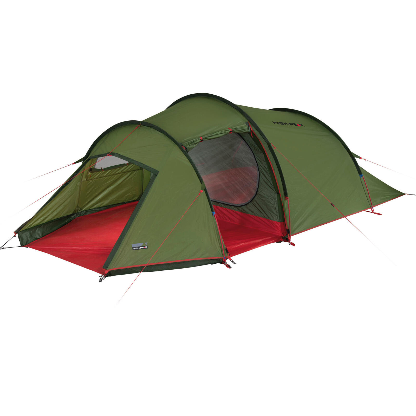 Namiot High Peak Falcon 4 oliwkowo-czerwony 4-osobowy 10327