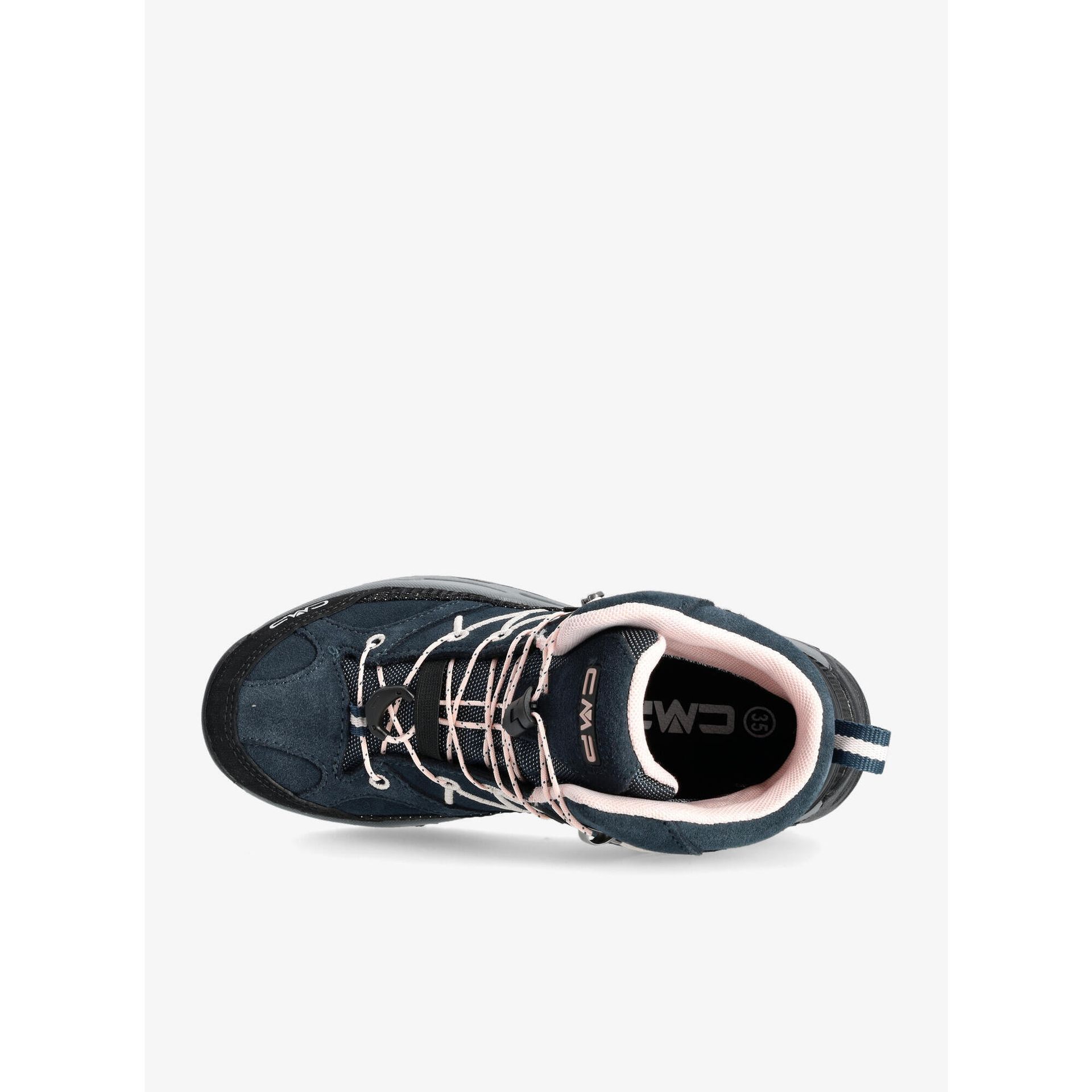 CMP Damskie buty trekkingowe Rigel Mid Shoe Wp, Asphalt Rose, 29 EU
