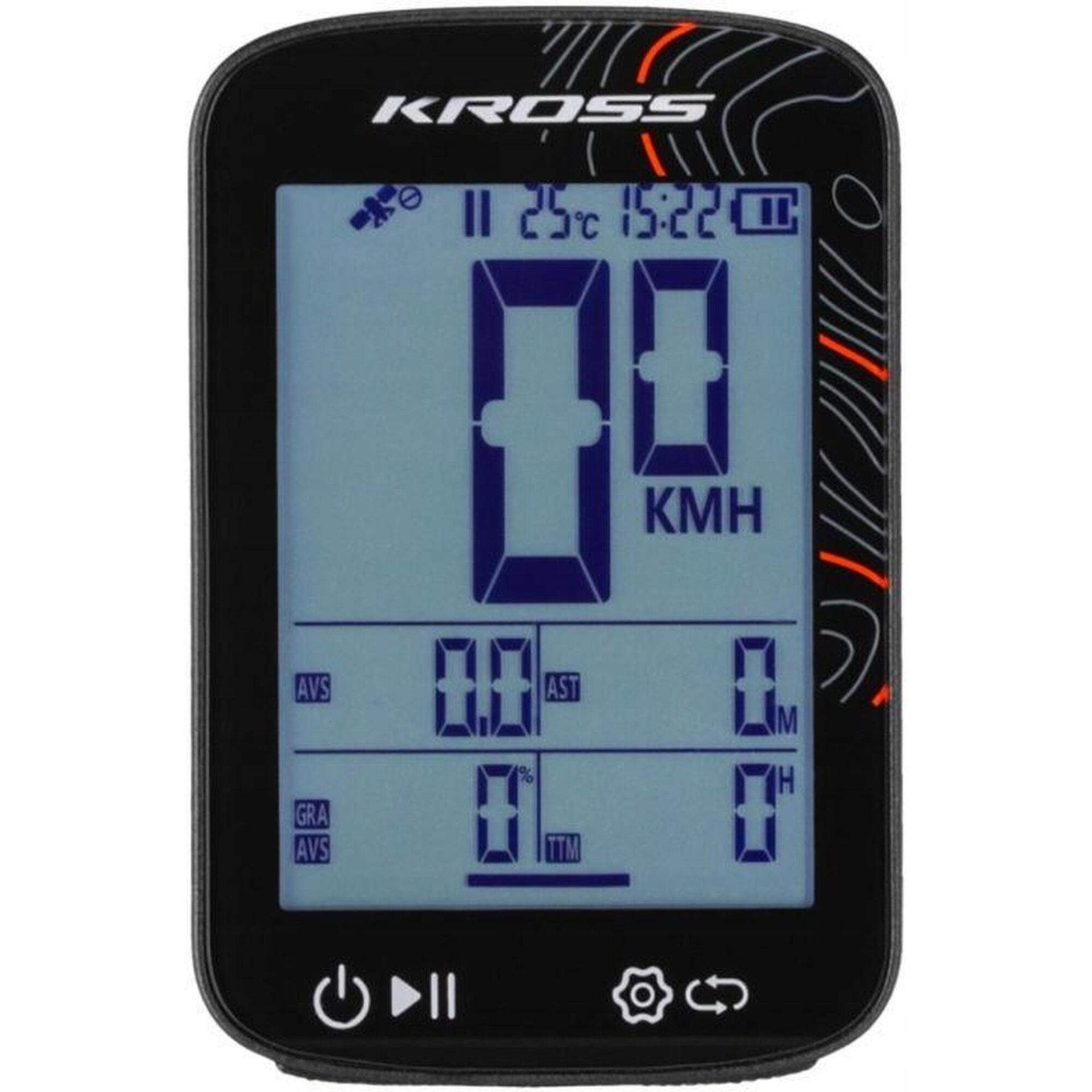 Licznik rowerowy KROSS KRC 426 GPS Podświetlany