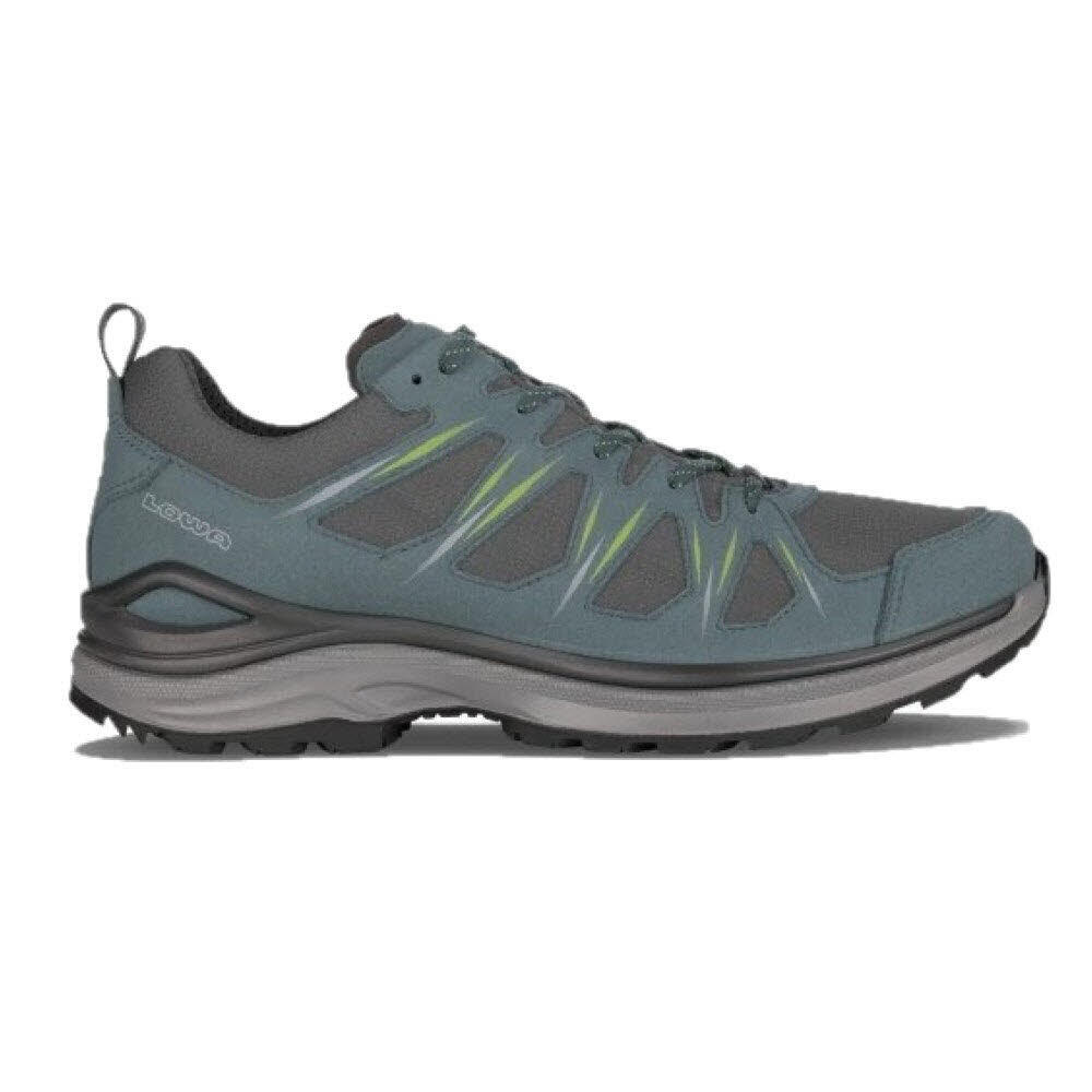 Lowa Innox Evo II GTX męskie buty turystyczne, tekstylne/syntetyczne, ciemna benzyna/szary - buty turystyczne outdoor męskie, niebieski