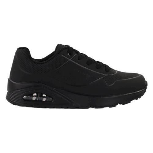 Buty młodzieżowe Skechers Uno-stand 403674L-BBK niskie czarne 37,5