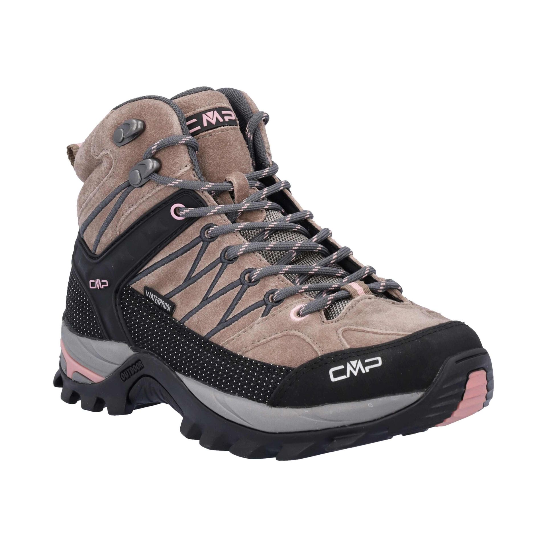 CMP Damskie buty trekkingowe Rigel Mid Wmn Shoe Wp, Cenere, 37 eu