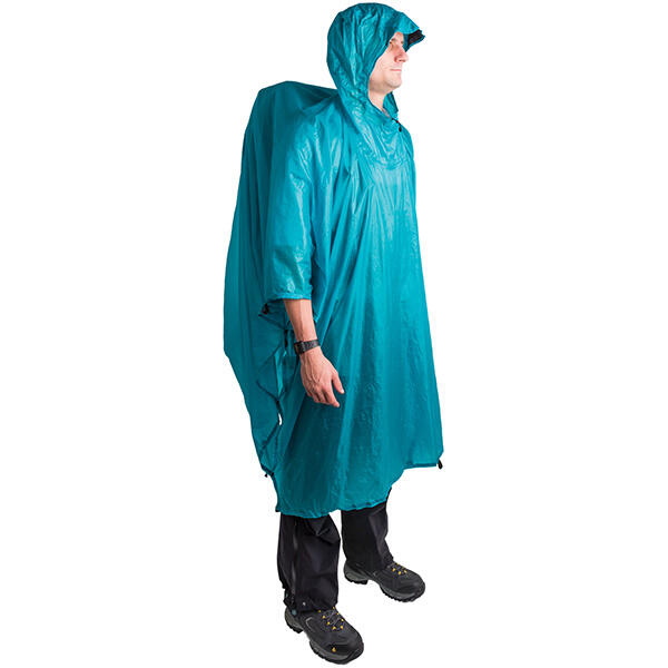 Peleryna przeciwdeszczowa - płachta biwakowa ULTRA-SIL® NANO TARP PONCHO blue - ONE SIZE