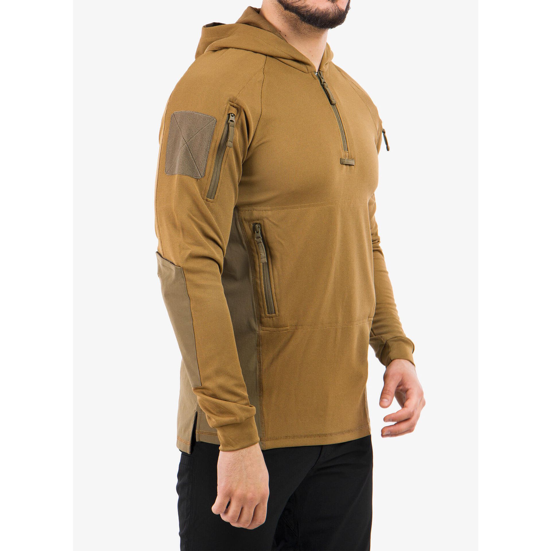 Bluza z kapturem Helikon Range Hoodie Poliester Coyote/Adaptive Green