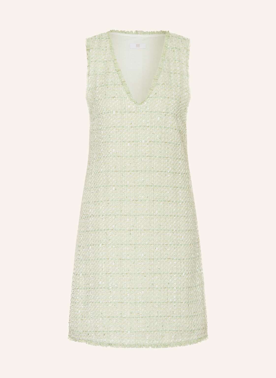 Riani Sukienka Etui Z Tweedu Z Cekinami gruen