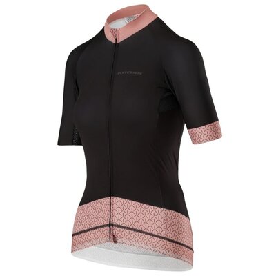 Koszulka rowerowa KROSS Flow Lady 2.0 ( S) Czarno-różowy
