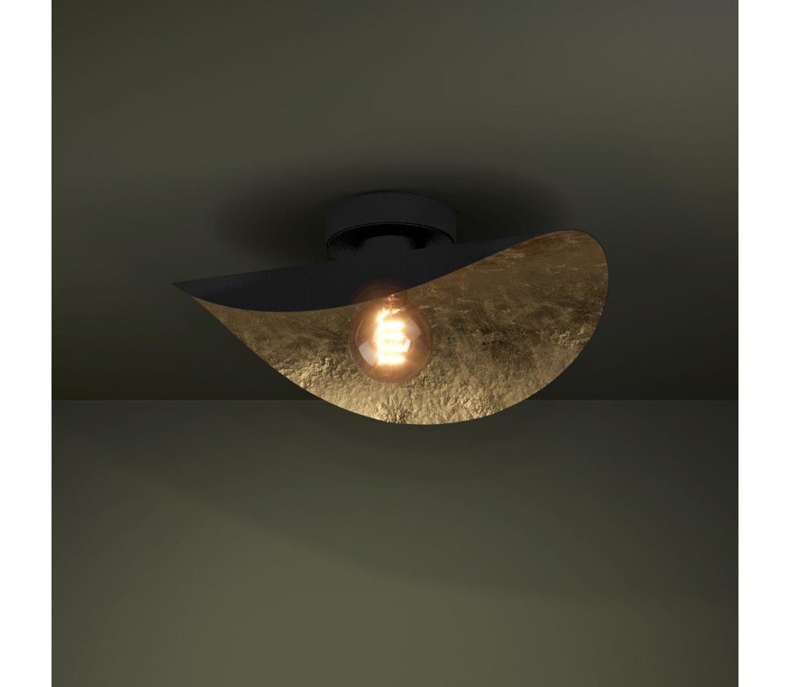 Eglo 390391 - Plafon SACEDA 1xE27/40W/230V czarny/złoty