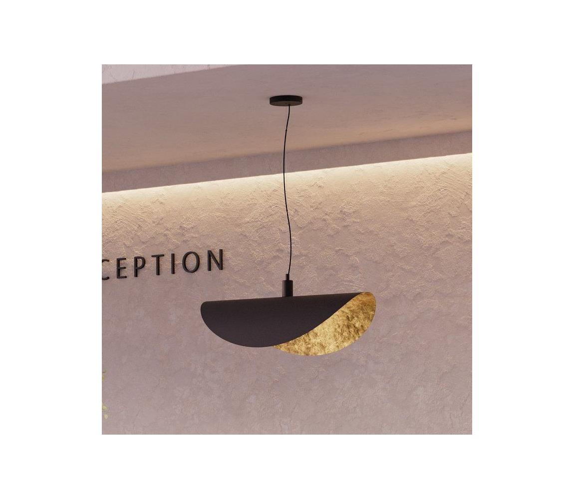 Eglo 390395 - Żyrandol na lince SACEDA 3xE27/40W/230V czarny/złoty