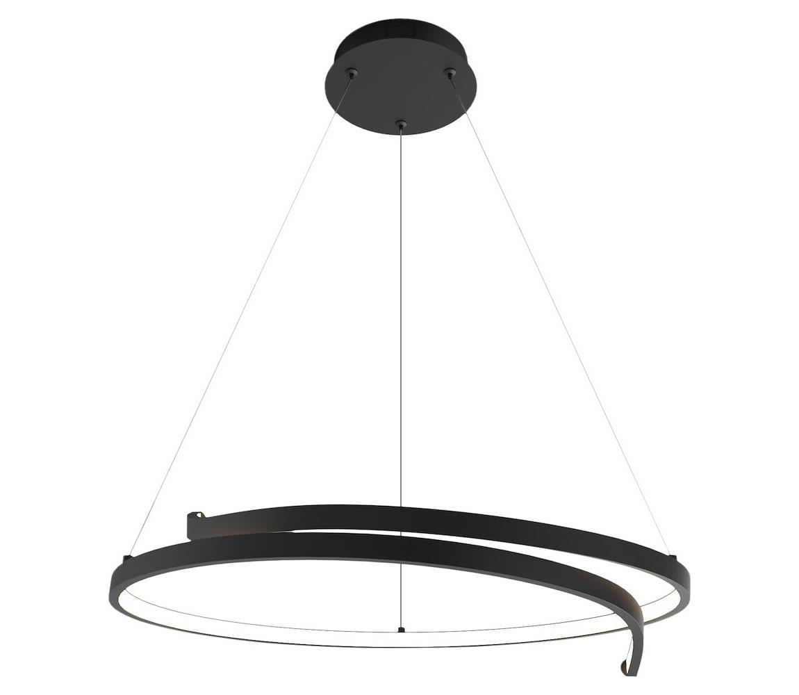 LED Żyrandol na lince LORENZO LED/35W/230V czarny