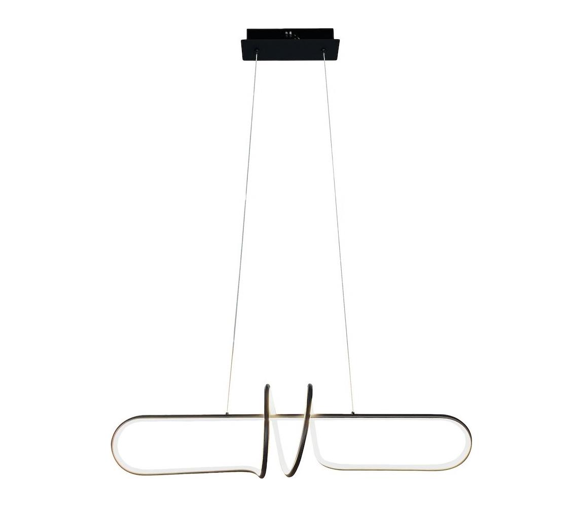 LED Żyrandol na lince VERTIGO LED/54W/230V czarny