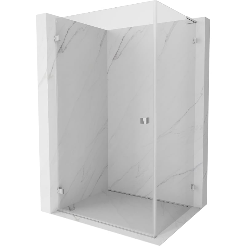 Mexen Lunar-B L kabina prysznicowa uchylna lewa 100 x 80 cm, transparent, chrom - 832L-100-080-01-00-L