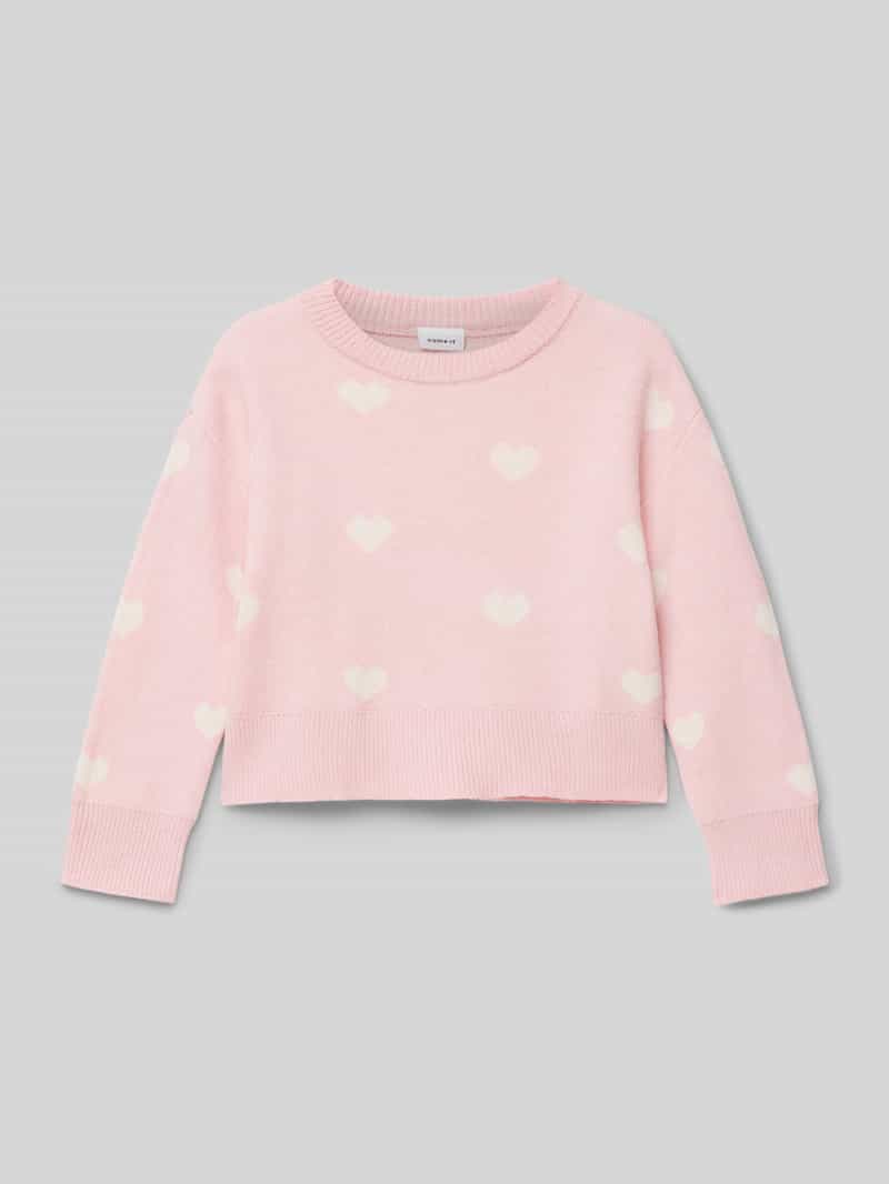 Sweter z dzianiny z prążkowanymi wykończeniami model ‘ODESSA’