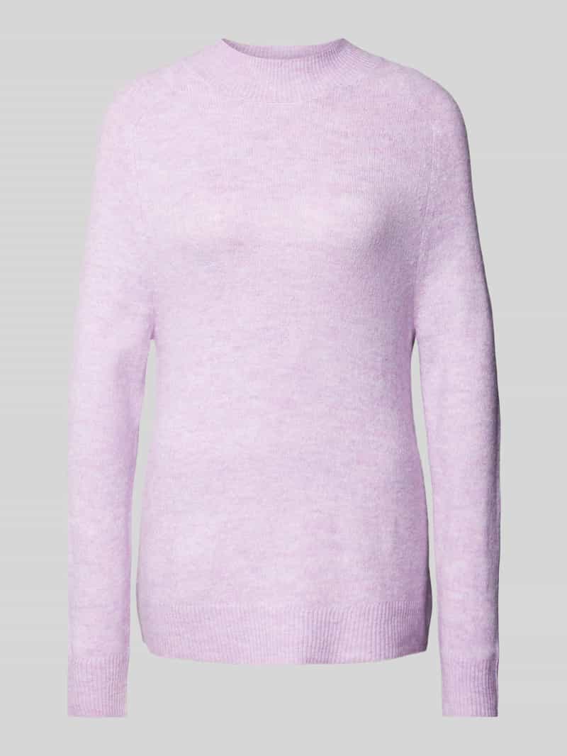Sweter z dzianiny o kroju comfort fit z rękawami typu saddle shoulder i półgolfem