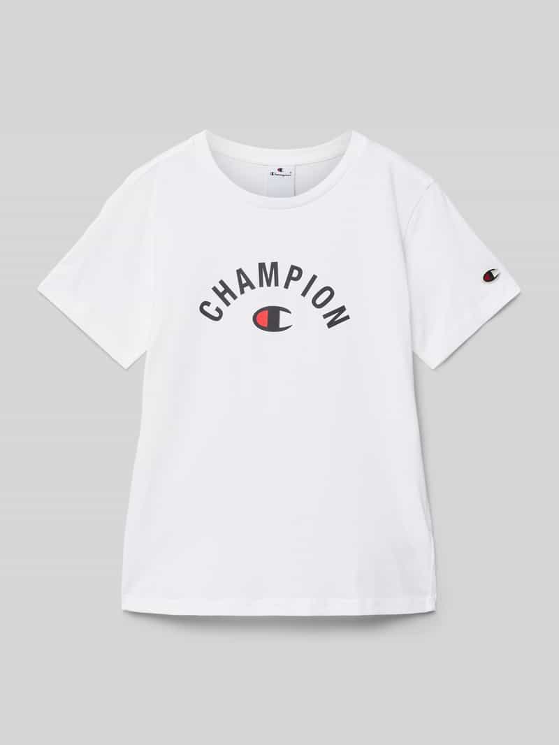 T-shirt z nadrukiem z logo