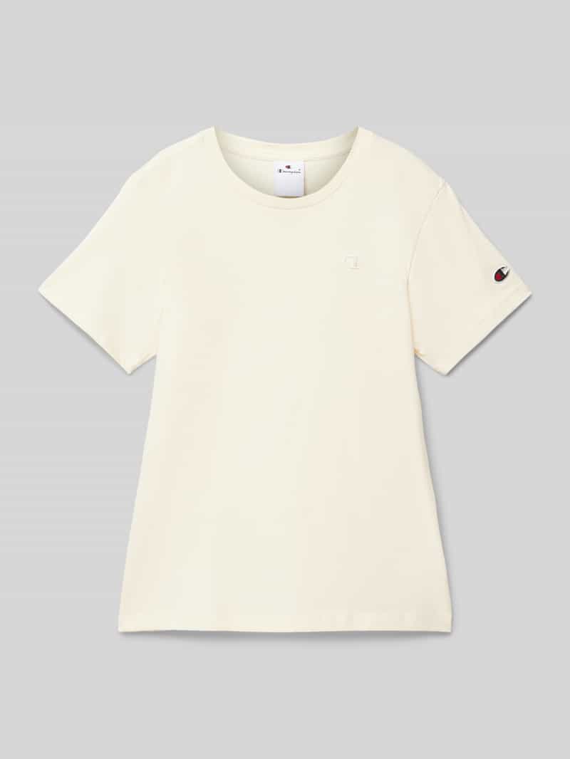 T-shirt z wyhaftowanym logo