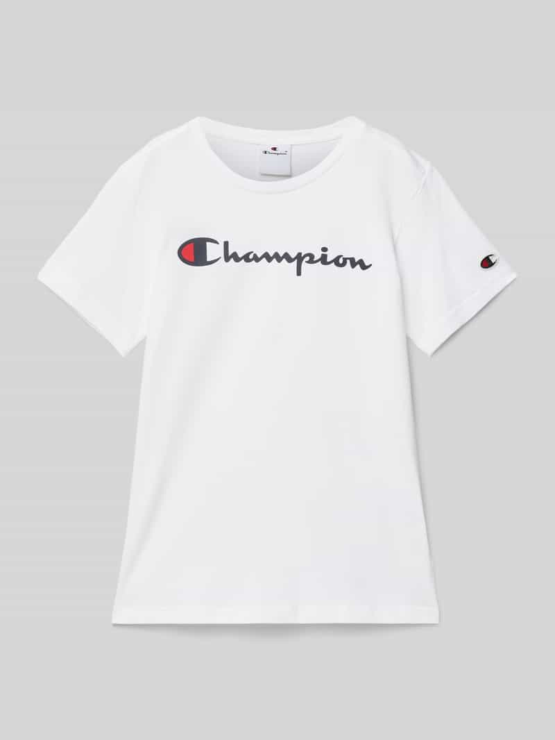 T-shirt z nadrukiem z logo