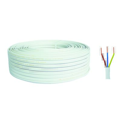 Przewód elektryczny YDYp 3 x 1,5 mm2 25 m 750 V biały AKS Zielonka