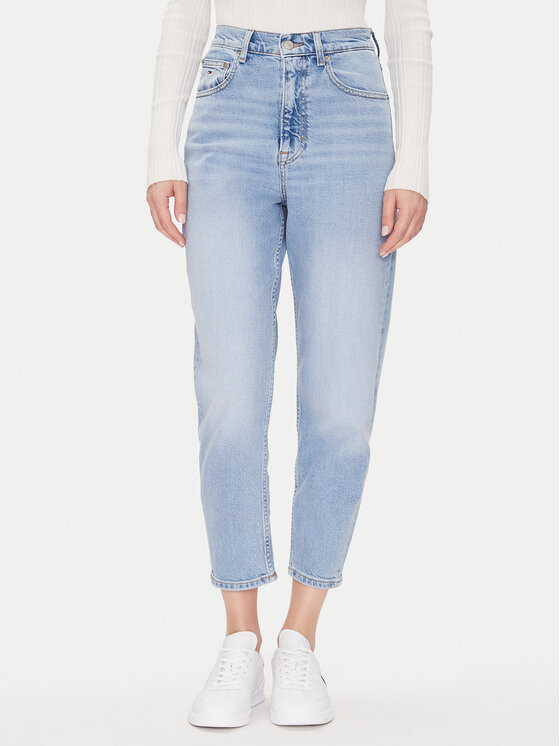 Tommy Jeans Jeansy Mom Jean Uh Tpr Bi0112 Co DW0DW20041 Niebieski Regular Fit