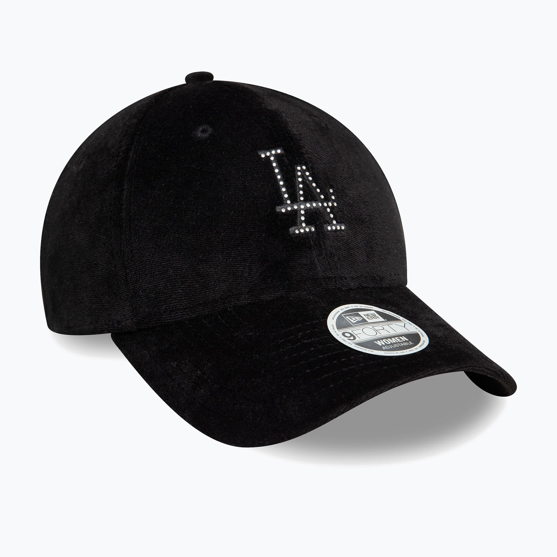 Czapka z daszkiem New Era Diamante Velour 9Forty Los Angeles Dodgers black WYSYŁKA W 24H 30 DNI NA ZWROT