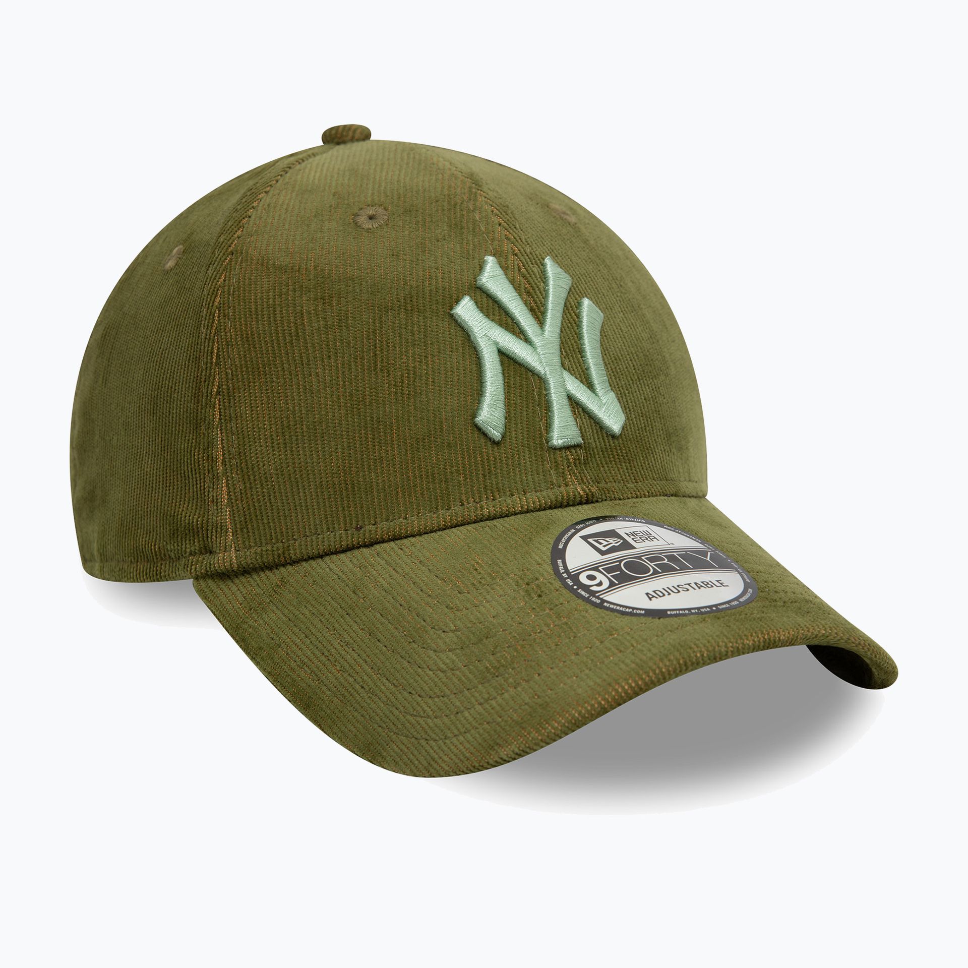 Czapka z daszkiem New Era Two Tone Cord 9Forty New York Yankees dark green WYSYŁKA W 24H 30 DNI NA ZWROT