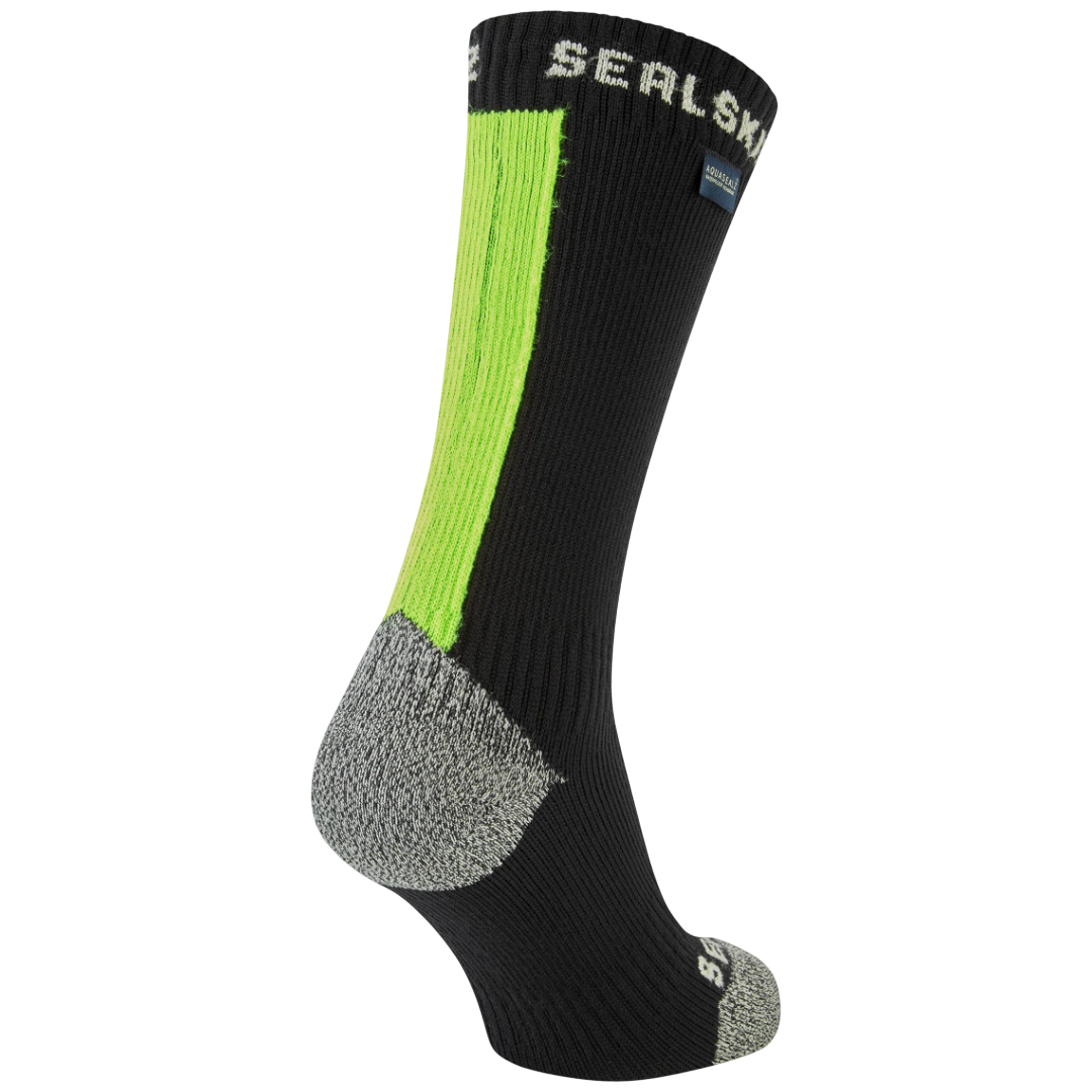 Wodoodporne skarpety SealSkinz Briston Rozmiar skarpet: 39-42 / Kolor: czarny/żółty