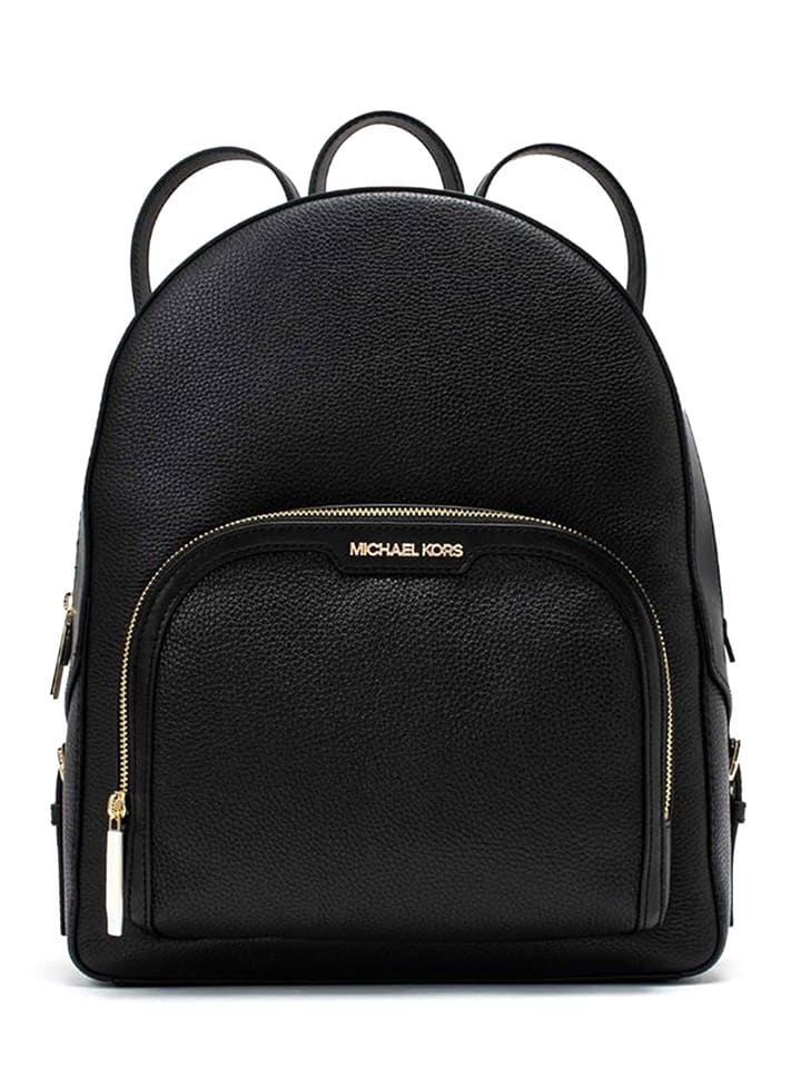 Michael Kors Skórzany plecak w kolorze czarnym - 30 x 40 x 14 cm