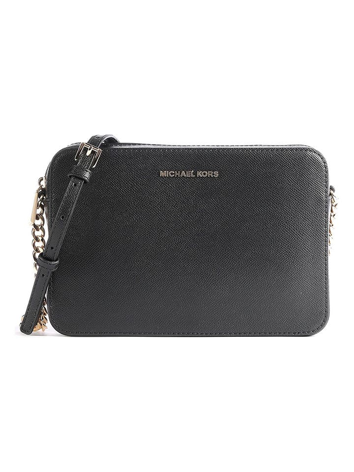 Michael Kors Skórzana torebka w kolorze czarnym - 24 x 16 x 5 cm