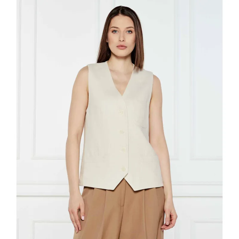 Marc O' Polo Lniana kamizelka Regular Fit