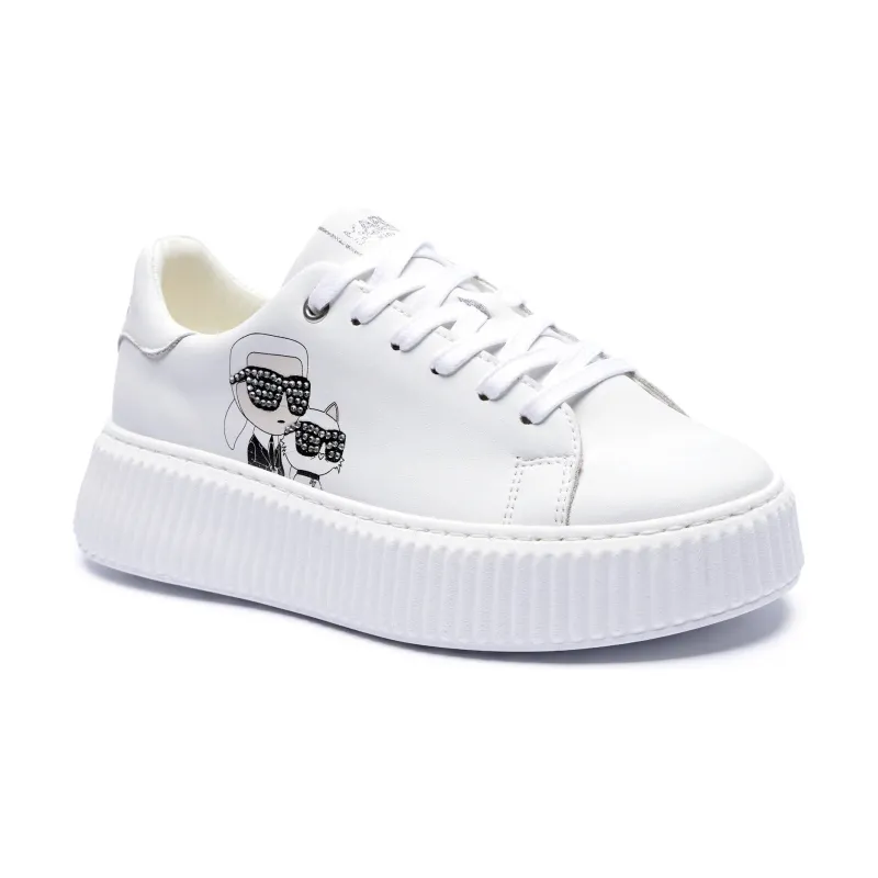 Karl Lagerfeld Kids Skórzane sneakersy
