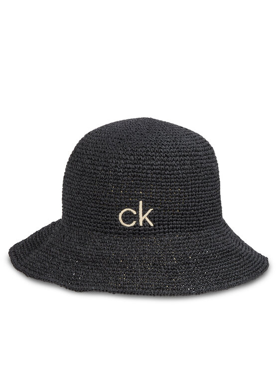 Calvin Klein Kapelusz Wide Brim Straw Bucket Hat K60K612914 Czarny