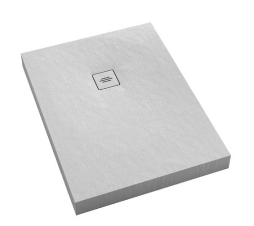 SCHEDPOL SCHEDLINE COLLECTION Brodzik prostokątny NONLIMITS white stone ( biały kamień ) 80x170x12 z systemem STABILSOUND PLUS 3ST.N1P-80170/B/ST-M1/B/ST -