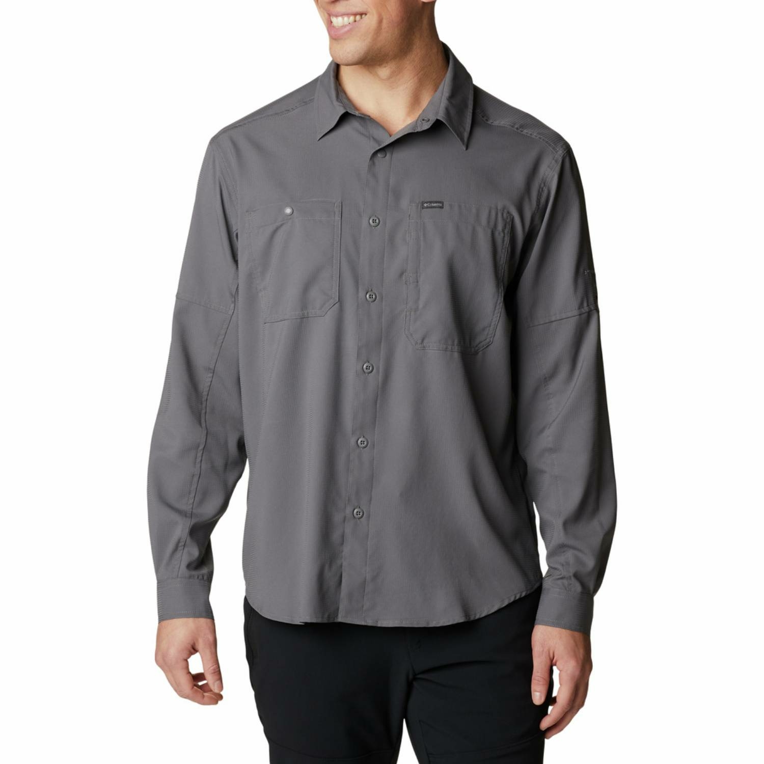 Męska koszula z długim rękawem Columbia Silver Ridge Utility Lite Long Sleeve city grey - L