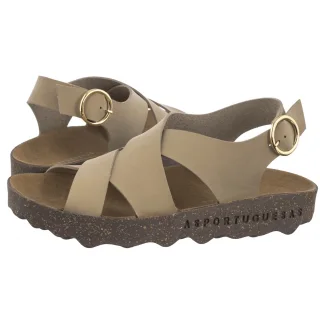 Sandały Cusk L Eco Nubu Beige P018278001 (AP17-a) Asportuguesas