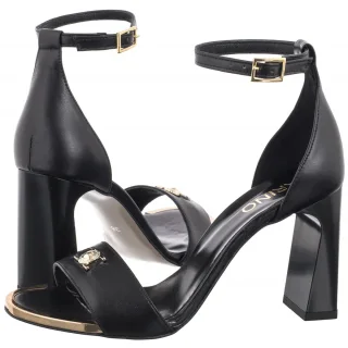 Sandały Czarne 5458/076-P (KN14-a) Karino