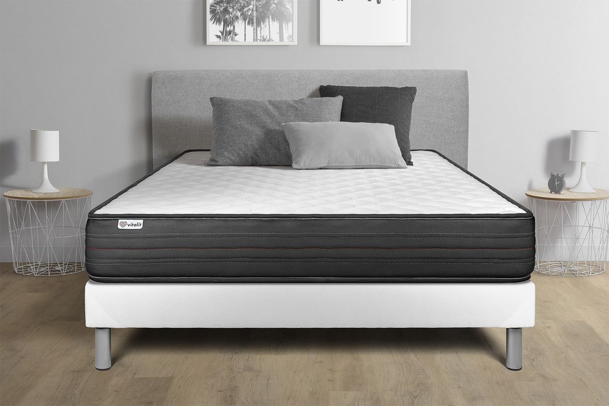 Materac Pianka poliuretanowa + Pianka termoelastyczna visco 135 x 200 VITALPOWER 8
