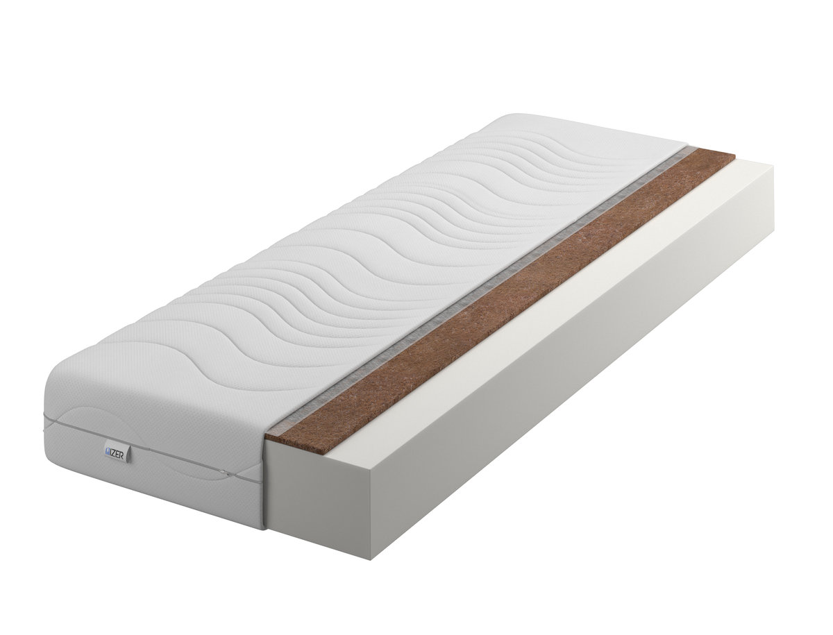 IZER Materac piankowy Silver + Kokos 180x190 10cm H3/H4 Materac dwustronny