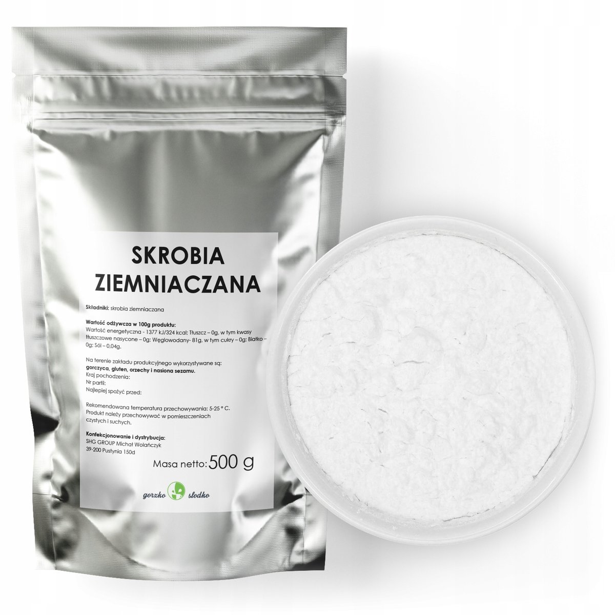 Skrobia Ziemniaczana Mąka Ziemniaczana 500G