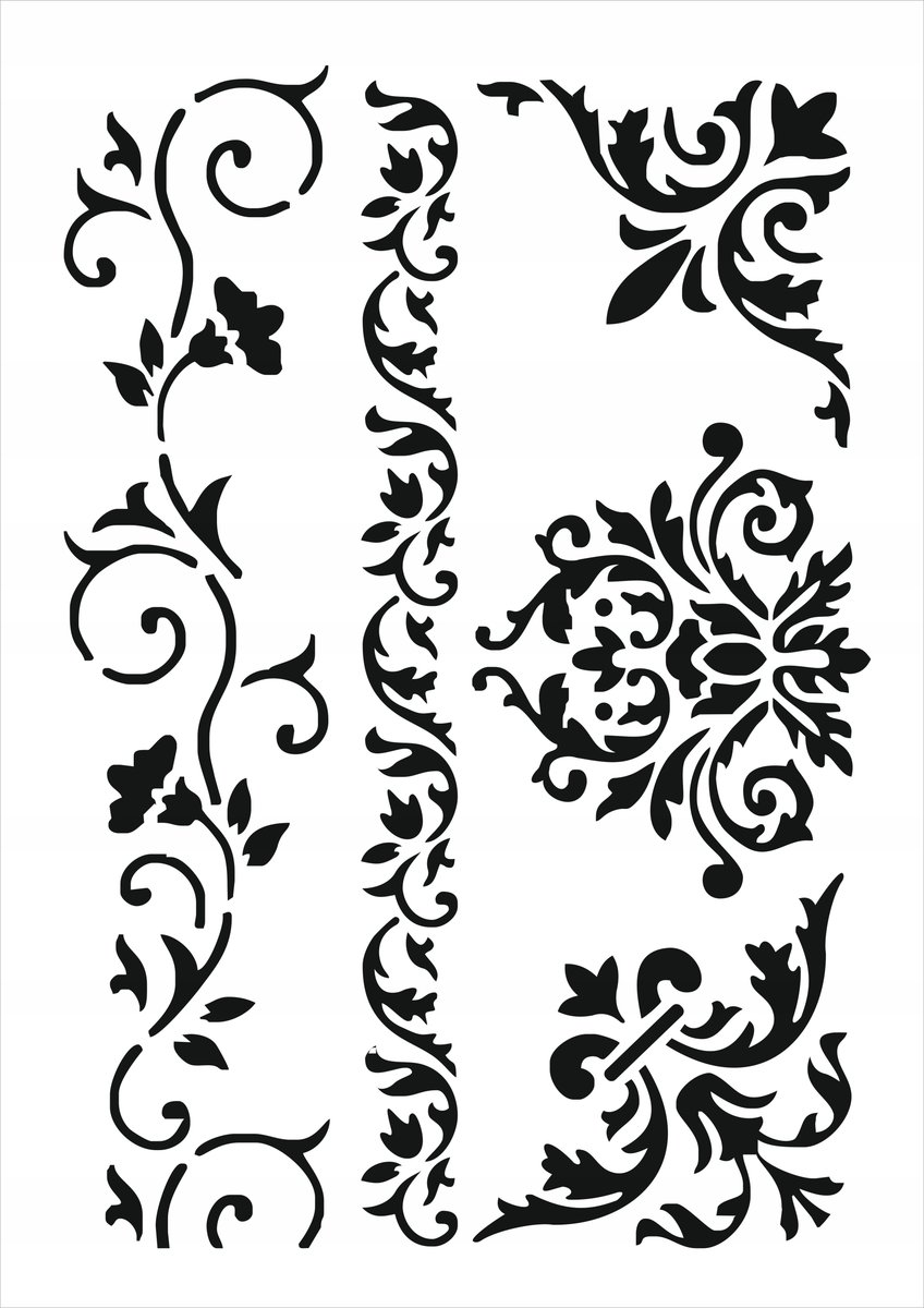 Szablon SCRAPBOOKING decoupage // A5 // BORDIURA