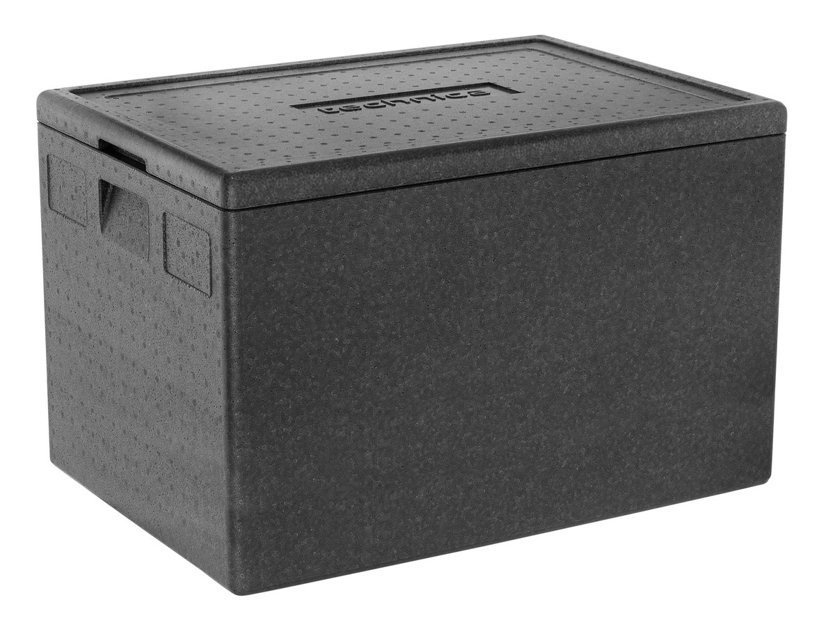 Pojemnik termoizolacyjny GN 1/1, głębokość 274 mm, 47,5 l, 600x400x324 z pokrywą, ładowany od góry TECHNICA, Silver Line