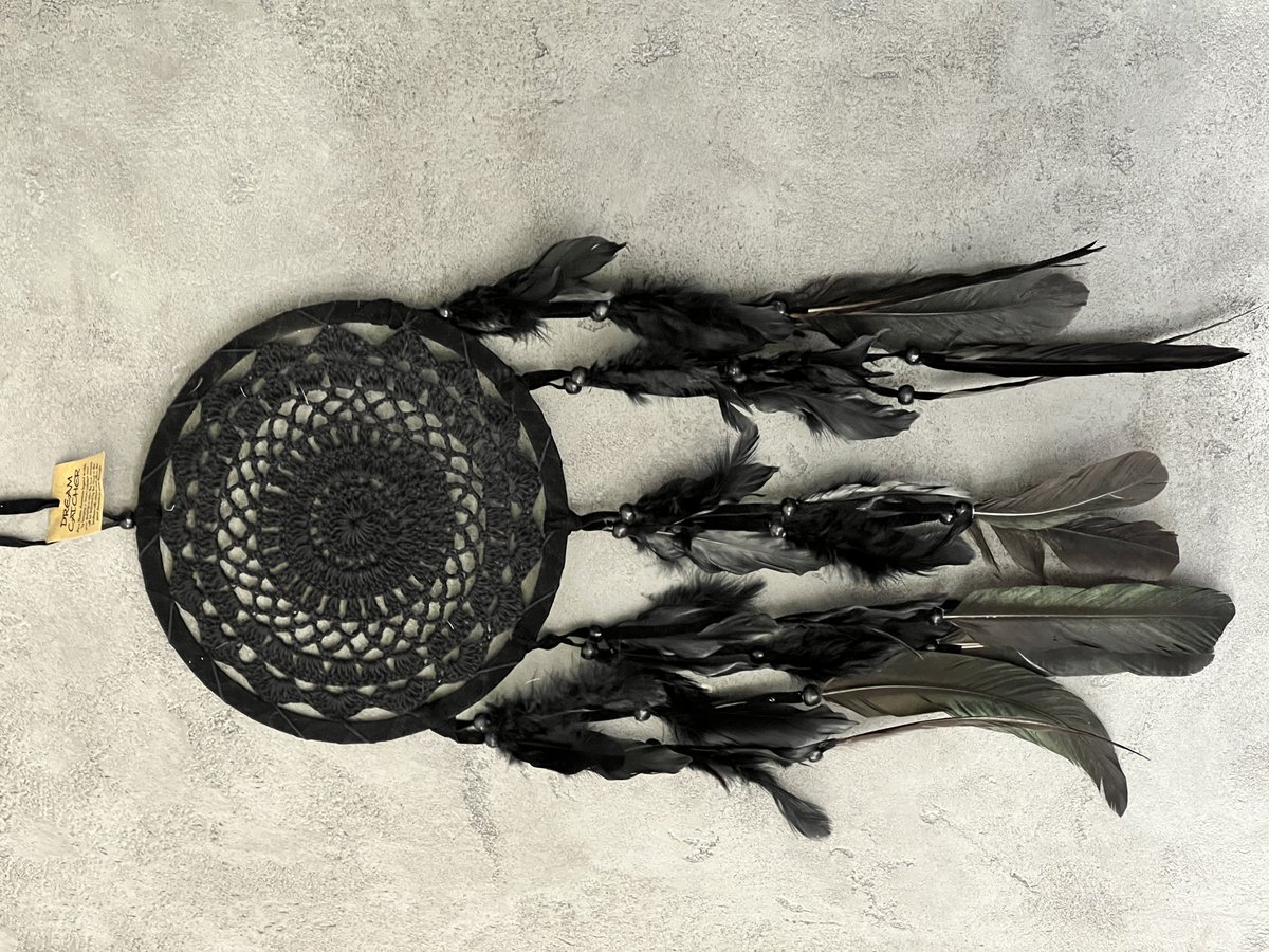 Łapacz snów szydełkowy boho dekoracja ścienna amulet idealny prezent 22cm