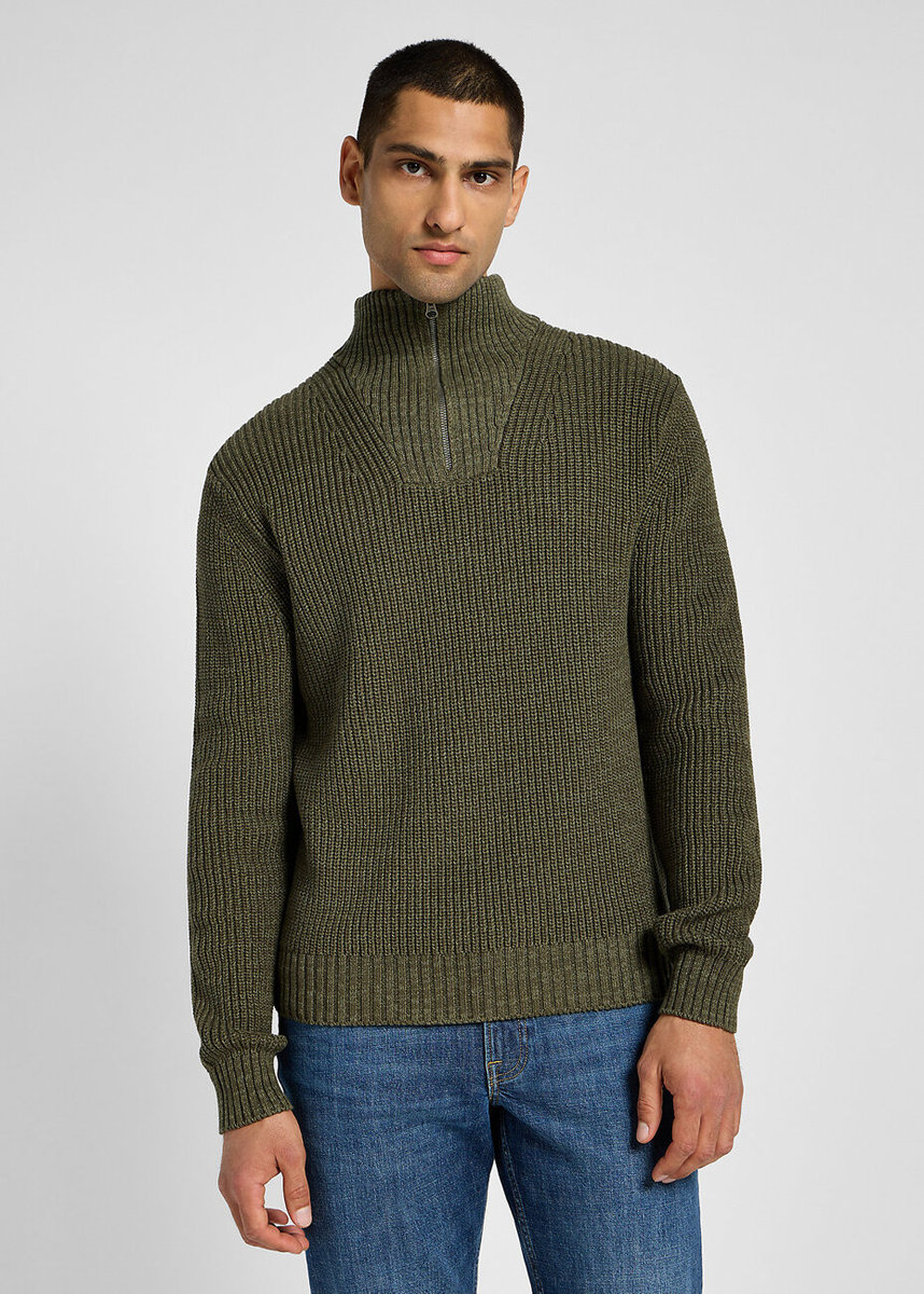 Męski sweter Lee HALF ZIP KNIT M