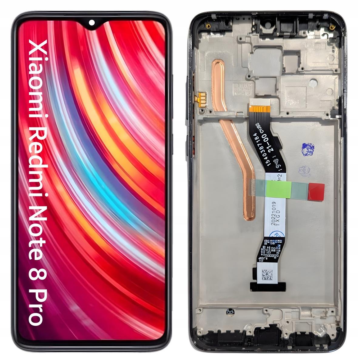 WYŚWIETLACZ EKRAN LCD DO XIAOMI REDMI NOTE 8 PRO RAMKA