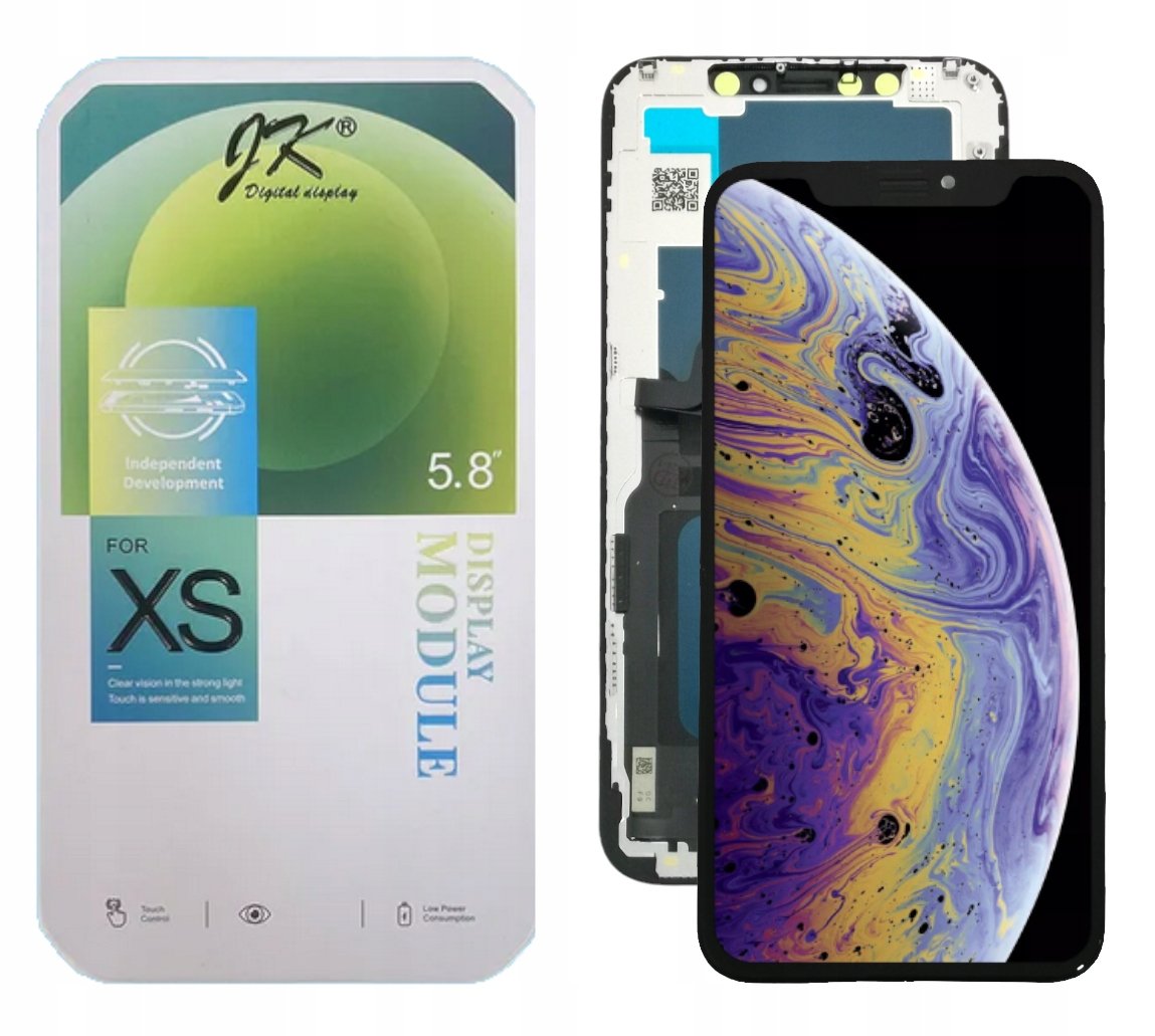 WYŚWIETLACZ EKRAN LCD DO APPLE IPHONE XS JK WYMIENNY CHIP
