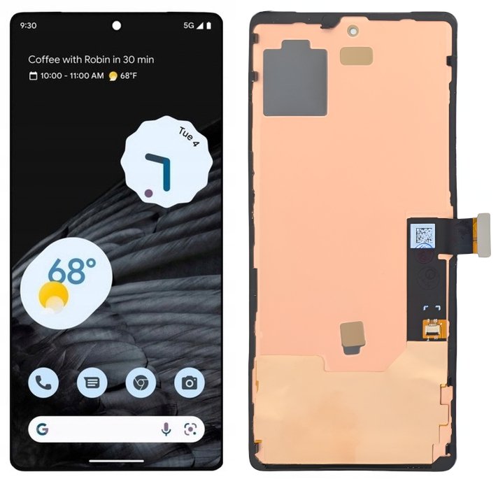 WYŚWIETLACZ EKRAN LCD DO GOOGLE PIXEL 7 OLED DUŻA POWIERZCHNIA EKRANU RAMKA