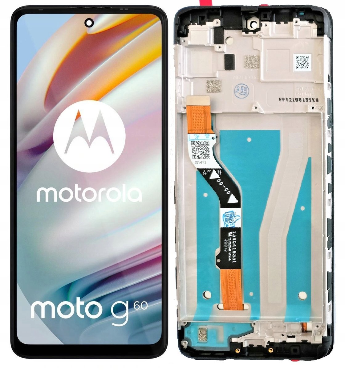 WYŚWIETLACZ EKRAN LCD DO MOTOROLA MOTO G60 RAMKA