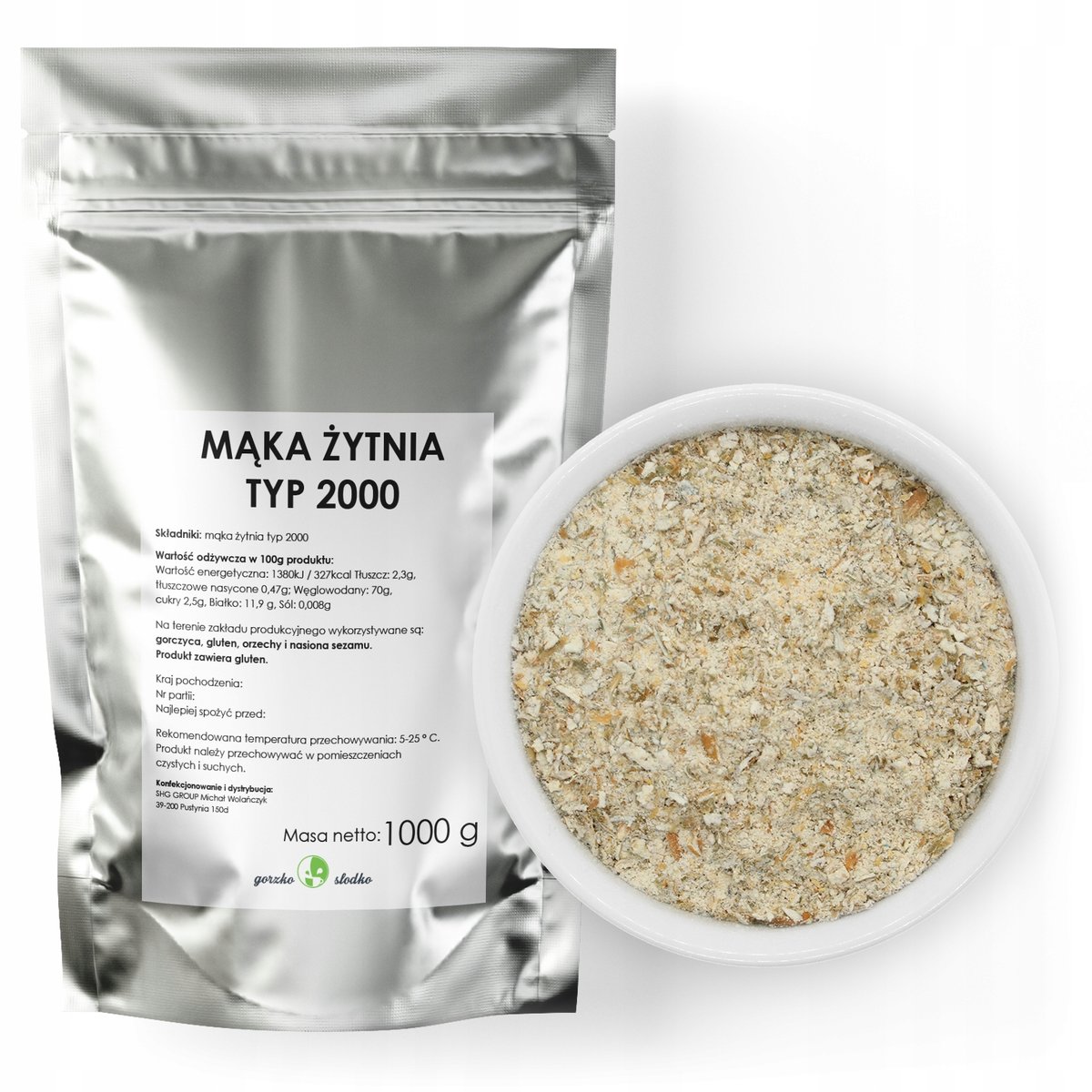 Mąka Żytnia Typ 2000 Mąka Chlebowa 1Kg